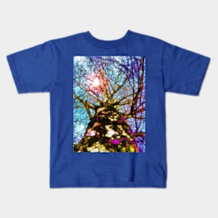 Birch Tree Looking Up Kids T-Shirt